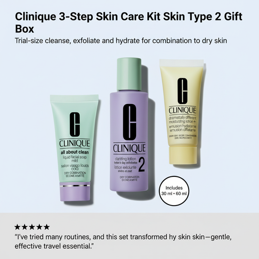 Clinique 3-Step Skin Care Kit Skin Type 2 Gift Box